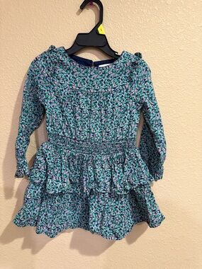 Boden Girls Floral Tiered Dress-2-3 years old